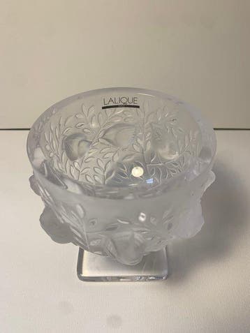 Lalique - Marc Lalique - Vase - Élisabeth - Cristal, Antiek en Kunst, Antiek | Glaswerk en Kristal