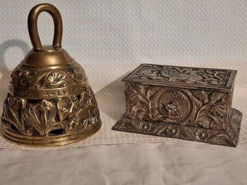 Cloche décorative (2) - Cloche dapôtre en bronze, joliment, Antiquités & Art