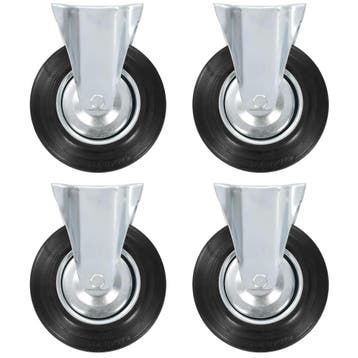 vidaXL Vaste wielen 4 st 200 mm, Verzenden, Nieuw