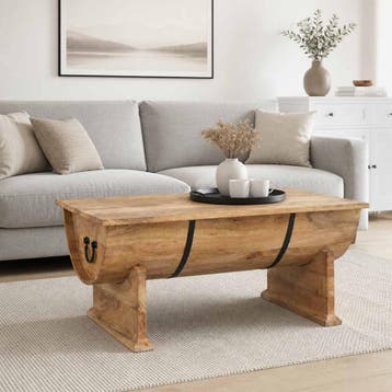 vidaXL Salontafel 88x50x40 cm massief mangohout, Huis en Inrichting, Verzenden, Nieuw