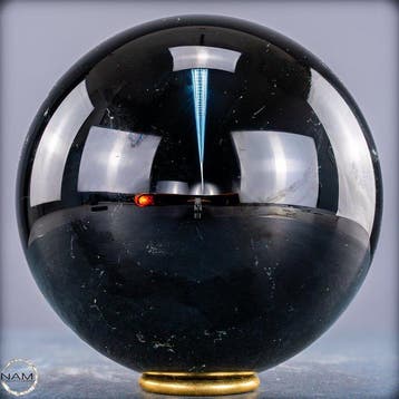 Natuurlijke topkwaliteit sprankelende zwarte obsidiaan Bol-