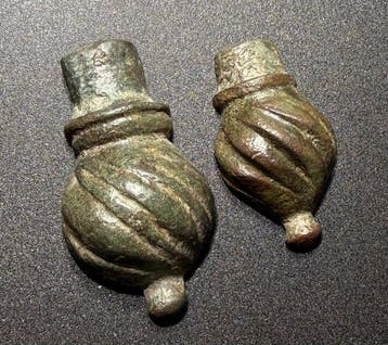 Middeleeuwen, kruisvaardersperiode Brons Twee interessante, Antiek en Kunst