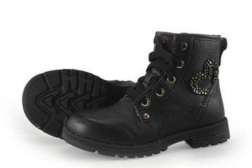 Durlinger Veterboots Meisjes in maat 27 Zwart, Verzenden, Schoenen