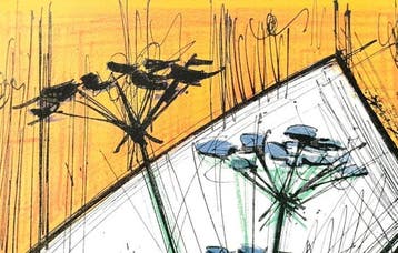 Bernard Buffet (1928-1999) - Les Ombelles, Antiquités & Art