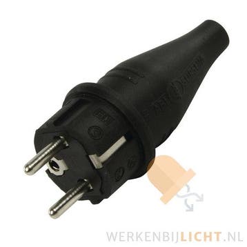 Rubber stekker randaarde, Ophalen of Verzenden, Nieuw