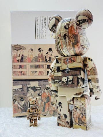 Medicom toy - BE@RBRICK 400% & 100% Kitagawa Utamaro, Antiek en Kunst, Kunst | Schilderijen | Modern
