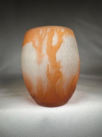 Emile Gallé - Vase - Verre, Antiquités & Art