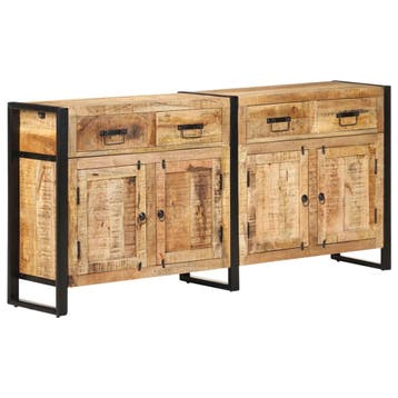 vidaXL Dressoir 172x35x80 cm massief mangohout, Verzenden, Nieuw