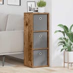 vidaXL Dressoir met lade Oudhout 30,5 x 27 x 84,5 cm, Huis en Inrichting, Verzenden, Nieuw