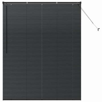 Jaloezie Zwart 175x140cm | Retour deal | -40% (jaloezieen), Huis en Inrichting, Verzenden, Zo goed als nieuw, Zwart