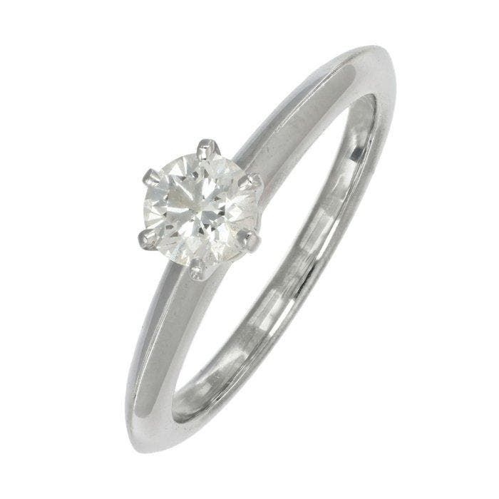 Tiffany & Co. - Ring Platina - 0.45ct. tw. Diamant, Handtassen en Accessoires, Ringen