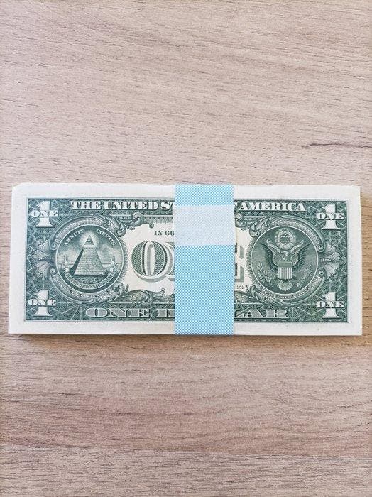 Verenigde Staten van Amerika. - 50 x 1 Dollar 2021 (Zonder, Timbres & Monnaies, Billets de banque | Europe | Billets non-euro