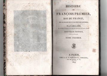 Gaillard - Histoire de François Premier, roi de France -