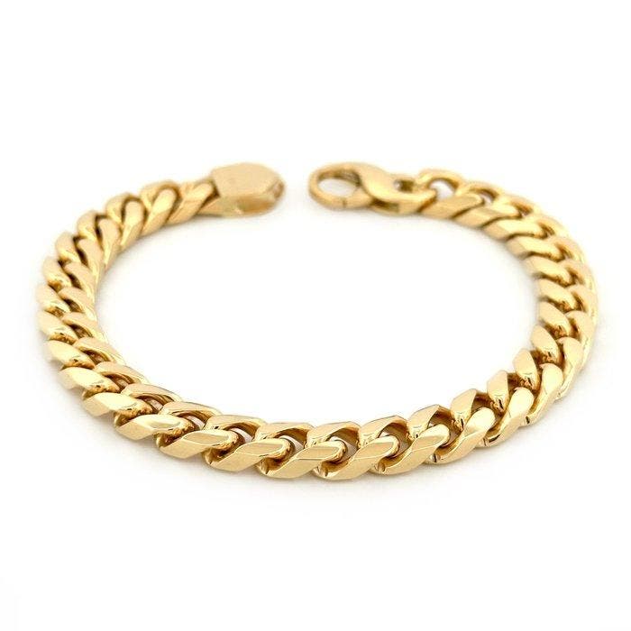 Vieri - Armband - Solid Link - 18 karaat Geel goud, Bijoux, Sacs & Beauté, Bracelets