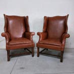 Chesterfield style - Fauteuil (2) - Cuir - Bergere