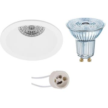 Dimbare LED Spot 4W - Ronde Inbouwspot Mat Wit met GU10 Fitt, Huis en Inrichting, Verzenden, Nieuw