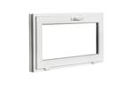 PVC kiep raam b100xh50 cm Wit, Gevelraam of Ruit, Minder dan 80 cm, 80 tot 120 cm, Nieuw