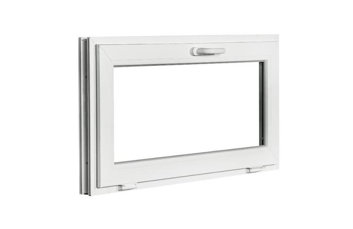 PVC kiep raam b100xh50 cm Wit, Doe-het-zelf en Bouw, Glas en Ramen, Dubbelglas, Nieuw, Gevelraam of Ruit, Minder dan 80 cm, 80 tot 120 cm