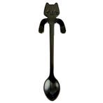 Fako Bijoux - Theelepel / Koffielepel Hangende Kat - Zwart -, Verzenden, Nieuw