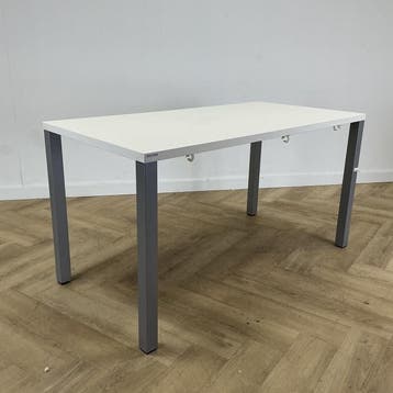 Wiesner-Hager kantinetafel 75x140x70 cm, wit - grijs, Bureau