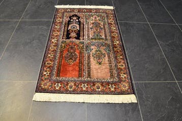 Soie de cachemire - Tapis - 125 cm - 77 cm - Cachemire, Huis en Inrichting, Nieuw