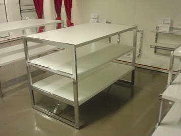 *TIP*  Italiaanse design tafel van geslepen staal glossy wi, Zakelijke goederen, Ophalen of Verzenden