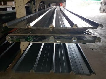 Metalen dakplaten 0,63mm antracietgrijs €12.85/m², Dakplaat of Dakpanplaat