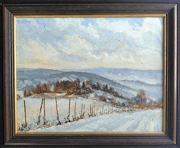 Dieter Wulff (1929-2010) - Winter und Schnee am Rotenberg, Antiquités & Art