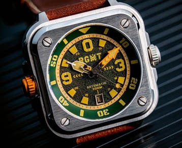 RGMT - Automatic - Sapphire - 21 Jewels - Square - Leather -, Nieuw