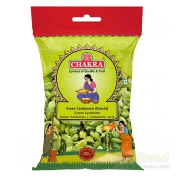 Groene Kardemom (Green Cardamom/Elaichi) Chakra - 50 g, Ophalen of Verzenden, Nieuw