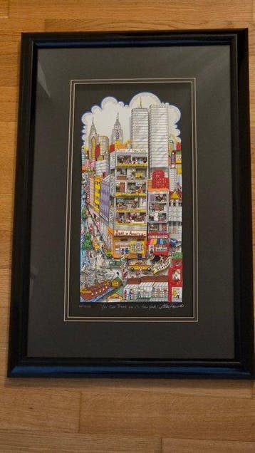 Charles Fazzino (1955) - You Can Bank on it, New York!, Antiek en Kunst, Kunst | Schilderijen | Modern