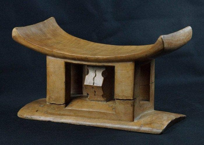 Oude Ashanti-hocker - zeer goede herkomst - Asante - Ghana, Antiquités & Art, Art | Art non-occidental