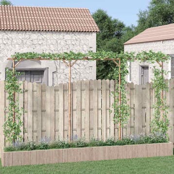 vidaXL Pergola 385x40x205 cm bamboe, Verzenden