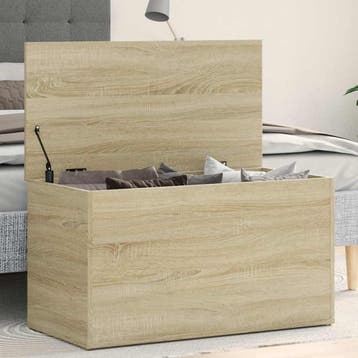 vidaXL Opbergkist 84x42x46 cm bewerkt hout sonoma, Verzenden, Nieuw