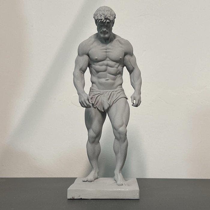 unknown - Sculpture en forme de personnage, Fury Muscular, Antiek en Kunst, Curiosa en Brocante