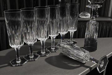 Drinkset (8) - Fontainebleau - Kristal