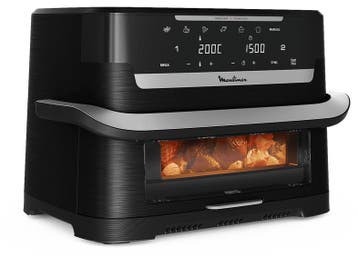 Moulinex -  Ever Fry Dual Flex Airfryer Zwart 25 Kg 2700 W, Elektronische apparatuur, Verzenden, Nieuw, Airfryer