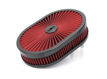 12 inch oval luchtfilter Rood/Zwart, Auto-onderdelen, Ophalen of Verzenden, Nieuw