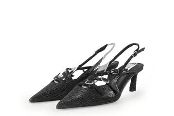 Steve Madden Slingbacks in maat 36 Zwart, Kleding | Dames, Schoenen, Verzenden, Zwart, Steve Madden, Zo goed als nieuw