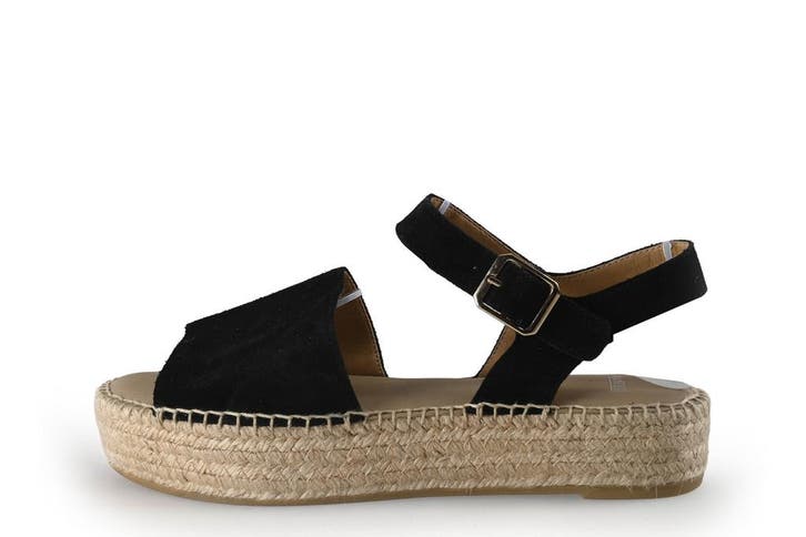 Manfield Sandalen in maat 39 Zwart, Kleding | Dames, Schoenen, Zwart, Gedragen, Sandalen of Muiltjes, Verzenden