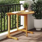 vidaXL Balkontafel inklapbaar 90x60x72 cm massief acaciahout, Verzenden, Nieuw
