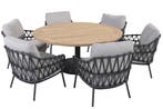 4 Seasons Outdoor Calpi low tuinset met Saba tafel Ø 160 cm, Nieuw