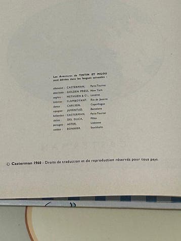 Tintin - Tintin au Tibet - 1 Album - Eerste Belgische editie, Nieuw