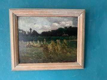 E. Witkamp (1854-1897) - Korenschoven in landschap
