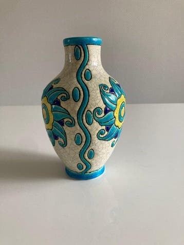 Boch Frères - Charles Catteau - Vase - D889 - Faïence -, Antiquités & Art