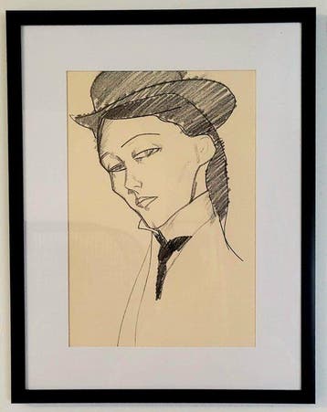 Amedeo Modigliani (1884-1920), after - Lamazone tête et