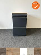 Ladeblok - 74x42x80cm - Zwart - 3 lades - kunststof front -, Werkplek, Ophalen of Verzenden, Gebruikt, Kast