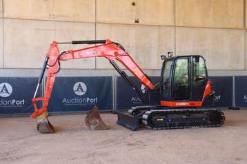 Veiling: Rupsgraafmachine Kubota KX080-4 Diesel 46kW 2023, Ophalen