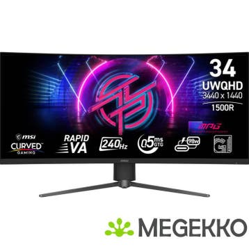 MSI MPG 346CQRF X24  34  WQHD UltraWide Gaming Monitor, Verzenden, Nieuw