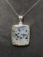 18 g - Prachtige Dalmata Agate 925 zilveren hanger, met